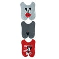 thumbnail image 5 of Mickey & Friends Valentine's Day Women's No Show Socks, 3-Pack, Size 4-10, 5 of 5