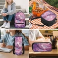 thumbnail image 7 of HUIACONG Pink Axolotl School Backpack and Lunch Box Set, 17 Inch Cute Kids School Bag, Whimsical Sweet Design for Little Girls, 7 of 7