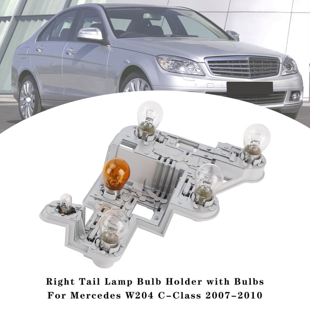 Right Tail Lamp Bulb Holder with Bulbs For Mercedes W204 C-Class 2007-2010