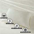 thumbnail image 6 of Regency Heights Full Size Cotton Flannel Sheet Set, 4-Piece Flannel Bed Sheets Full, 100% Cotton Bed Sheets Set with Deep Pocket, Ivory Solid, 6 of 7