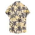 thumbnail image 7 of Titcea Hawaiian Shirts Men Short Sleeve Lapel Stylish Palm Tree Print Shirt Loose Comfort Summer Beach Vacation Tops, M-3XL, 7 of 7