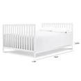 thumbnail image 4 of DaVinci Hidden Hardware Twin/Full-Size Bed Conversion Kit (M5789) in White, 4 of 4