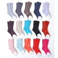thumbnail image 2 of Lian LifeStyle Girl's 10 Pairs Pack Crew Socks Solid Size 15-19CM/2Y-5Y, 2 of 2