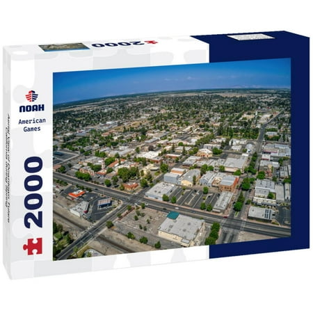 Noah Jigsaw Puzzle Aerial View of Downtown Tulare, California during Spring 2000 pieces