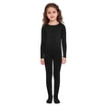 thumbnail image 4 of TiaoBug Ballet Dance Leotard for Kids Gymnastics Training Tumbling Practice Performance Full Body Unitard Black 12, 4 of 6