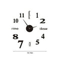thumbnail image 3 of MERILER DIY Mirror Surface Wall Clock Kit with Acrylic Number Sticker, Easy to Install Large Wall Clock Perfect for Living Room Decoration, 3 of 7