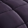 thumbnail image 2 of Chezmoi Collection Dark Purple Down Alternative Comforter Oversized King - 3-Piece All Seasons Lightweight Comforter Set - Microfiber Comforter Duvet Insert with Corner Tabs, 2 of 5