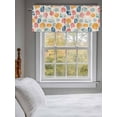 thumbnail image 3 of Colorful Shell Curtain Valances for Windows, Beige Burlap Summer Beach Coastal Kitchen Valance Window Treatment, Light Filtering Block Curtains for Bathroom/Bedroom/Living Room 42'' x 18'', 3 of 9