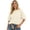 White, variant on Gunia Plus Size Women'S Sweatshirt Elegant Half Sleeve Hoodless Sweatshirt Comfort Versatility Pullover Tops Fall Fashion Clothes Black S-3Xl