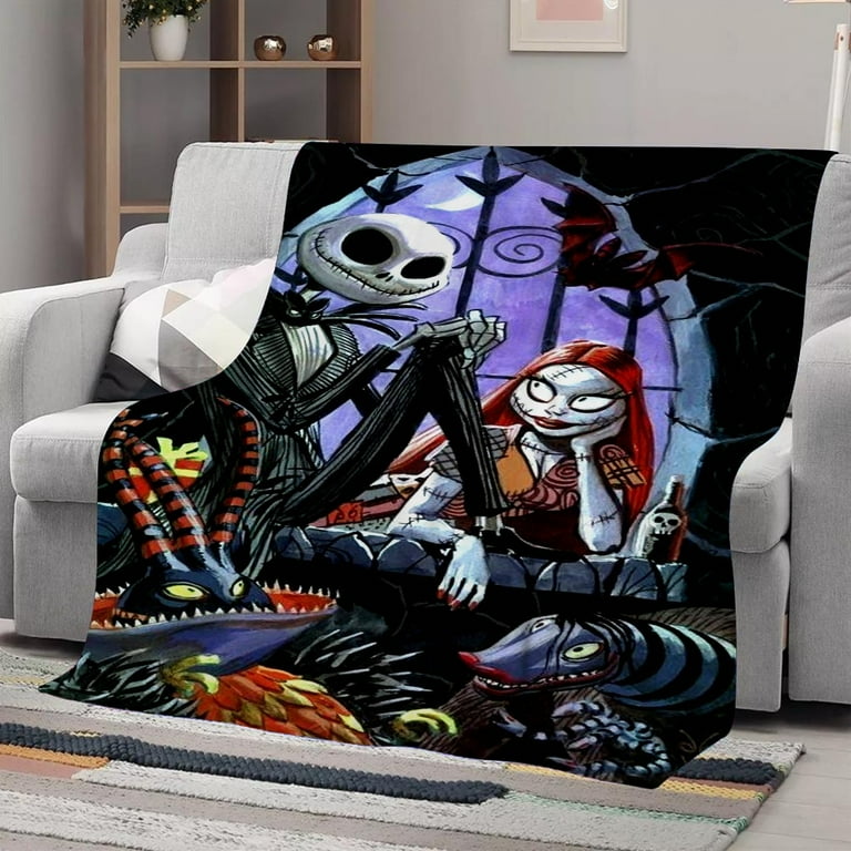 Jack and sally throw blanket hotsell
