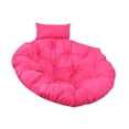 thumbnail image 4 of Cojín para silla colgante, cojín redondo suave para suelo, cojín para asiento, silla tipo huevo Rosa roja, 4 of 9