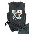 thumbnail image 4 of YI XIANG RAN Summer Beach Tanks for Women Sunglasses Beach Tank Tops Sleeveless Hawaiian Vacation Shirts, 4 of 5