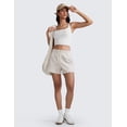 thumbnail image 3 of CRZ YOGA SoftAura Sweat Shorts for Women 4" High Waisted Casual Lounge Athletic with Pockets, 3 of 4