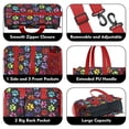 thumbnail image 3 of Teacher Tote Bag,Colorful Animal Footprints Teacher Utility Tote Bag,Large Work Tote Bags for Women with Multiple Pockets,Top Zipper Closure,13.8x10.6x6.7 Inch, 3 of 5