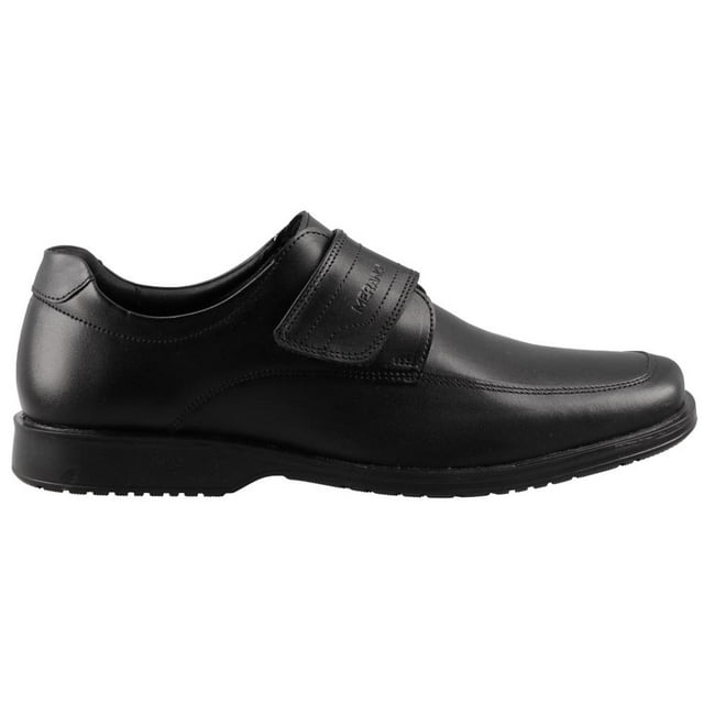 Mocasin Vestir Hombre Merano Piel Clasico Ajustable negro 25.5