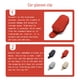thumbnail image 2 of Speravity cuero coche gafas clip auto gafas de sol anteojos caso automotriz interior tarjeta billete clave titular suministros rojo Type3 NO3 Speravity VI015527-02, 2 of 6
