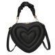 thumbnail image 5 of Bolso bandolera con forma de corazón para mujer con cremallera alrededor del bolso de hombro desmontable Negro, 5 of 8