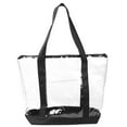 thumbnail image 1 of under Bed Restraint Large Collapsible Storage Shelf Organizer Extra Large Storage Containers Storage Drawers under Bed under Bed Shoe Storage Clear Tote Bag Stadium Approved Clear, 1 of 4