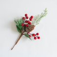 thumbnail image 4 of TIELUTT Découpages de Fruits Rouges de Noël et Fleurs Décorations de Noël Décorations d'Arbre de Noël Yule Autel Grandes Fleurs Décorations Murales Guirlande Grandes Fleurs Fleurs Suspendues, 4 of 8