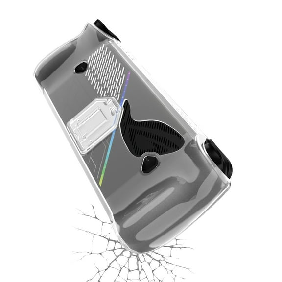 TPU Transparent Protective Case for ROG ALLY X Gaming Console TPU Case with Stand