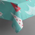 thumbnail image 5 of Turquoise Christmas Tree Pattern Square Tablecloth,Waterproof Square Table Cover,Wipeable Spillproof Washable Table Cover for Home Kitchen Party Decor 60"x60"(152x152cm), 5 of 6