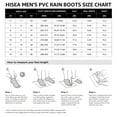 thumbnail image 3 of HISEA Men's Rain Boots with Steel Shank, Waterproof Rubber Protective Footwear, Seamless PVC Rainboots Non-Steel Toe Outdoor Work Boots, Durable Garden Fishing Tall Kneed Boot, Size 7 Olive Green, 3 of 6