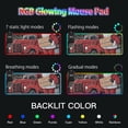 thumbnail image 5 of Black Christmas Card Wireless Charging RGB Gaming Mouse Pad Large Keyboard Mat Rubber Base 13 Light Modes, 5 of 6