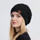 thumbnail image 3 of Sombreros de invierno para mujer, gorro de lana cálido, gorro de punto de oso para mujer, gorro de mujer, 3 of 3