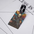 thumbnail image 5 of Luggage Tags for Suitcases, Vibrant Skull Soldier Leather Bag Luggage Tags ID Label Tags Privacy Protection Travel Bag Labels, 5 of 6