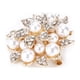 thumbnail image 2 of Broche de diamantesBroche Diamante Flor Perla Broche vintage Broche de cristal Rendimiento confiable Jadeshay A, 2 of 8