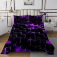 thumbnail image 1 of Erosebridal Geometric Square Coverlet Set King,Futuristic Cubes Bedding Set,Stereoscopic Room Decorative,Ultra Soft,3 Pieces, 1 of 5