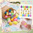 thumbnail image 2 of Easter Eggs Filled with Wind-up Toys , 12 Pack Colorful Easter Egg Wind Up Chicks Hunt Filling Treats Easter Basket Stuffers Easter Party Favors for Kids Boys Girls, 2 of 6