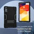 thumbnail image 6 of FIEWESEY case Cover for Xiaomi Redmi Pad SE 11 inch, Heavy Duty Shockproof Rugged Protective Case with Tempared Glass for Redmi Pad SE 11 2023 (Black/Black/1 Pcs), 6 of 6