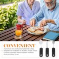thumbnail image 2 of Tableware Stainless Steel Rubber Plastic Handle Anti-shake Adaptive Bendable Knife Cutlery Elder, 2 of 6