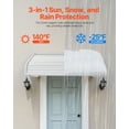 thumbnail image 2 of VEVOR Aluminum Awning 40 x 42 in, Durable Window Awning Door Canopy, Lightweight and Stable Aluminum Exterior Awnings Rain Snow Sunlight Protection for Door Entrance Windows Patio Porch, 2 of 9