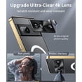 thumbnail image 3 of for Google Pixel 7 Case Compatible with MagSafe Charger Ultra Slim Matte PC Back Metal Frame Bumper Scratch Resistant Safety Lock Shockproof Protective Case, Gold, 3 of 14
