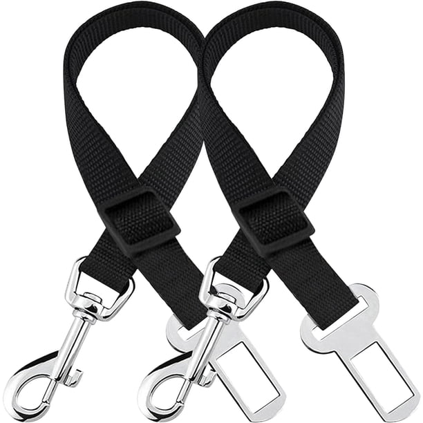 2 uds cinturón de seguridad para perros para coche, cinturón de seguridad ajustable de nailon para mascotas, compatible con todos los coches, cinturón de seguridad para perros en el coche, c