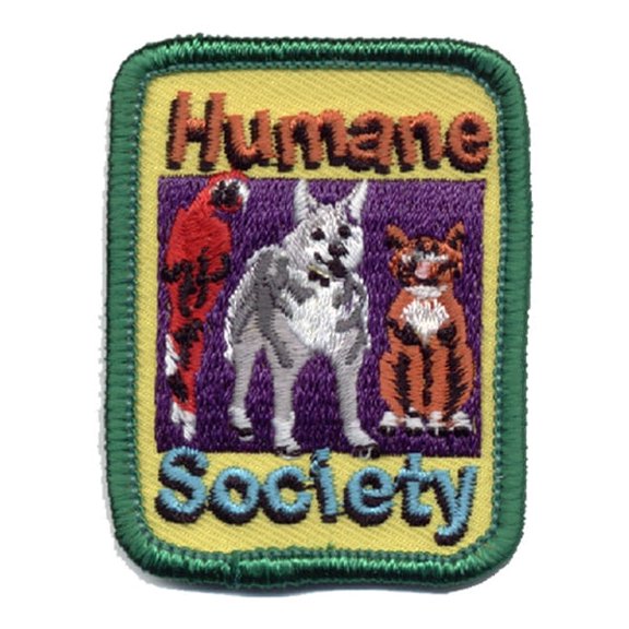 12 pieces 2" Custom Activity Scouts Applique Fun Patches - Humane Society Patch