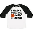 thumbnail image 3 of Inktastic I Watch Basketball with Mommy Boys Toddler T-Shirt, 3 of 5