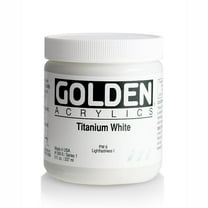 Golden Heavy Body Artist Acrylics - Titanium White, 8 oz Jar