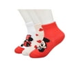 thumbnail image 3 of Mickey & Minnie Unisex Toddler Ankle Valentines Socks, 3-pack, Sizes 12M-5T, 3 of 5
