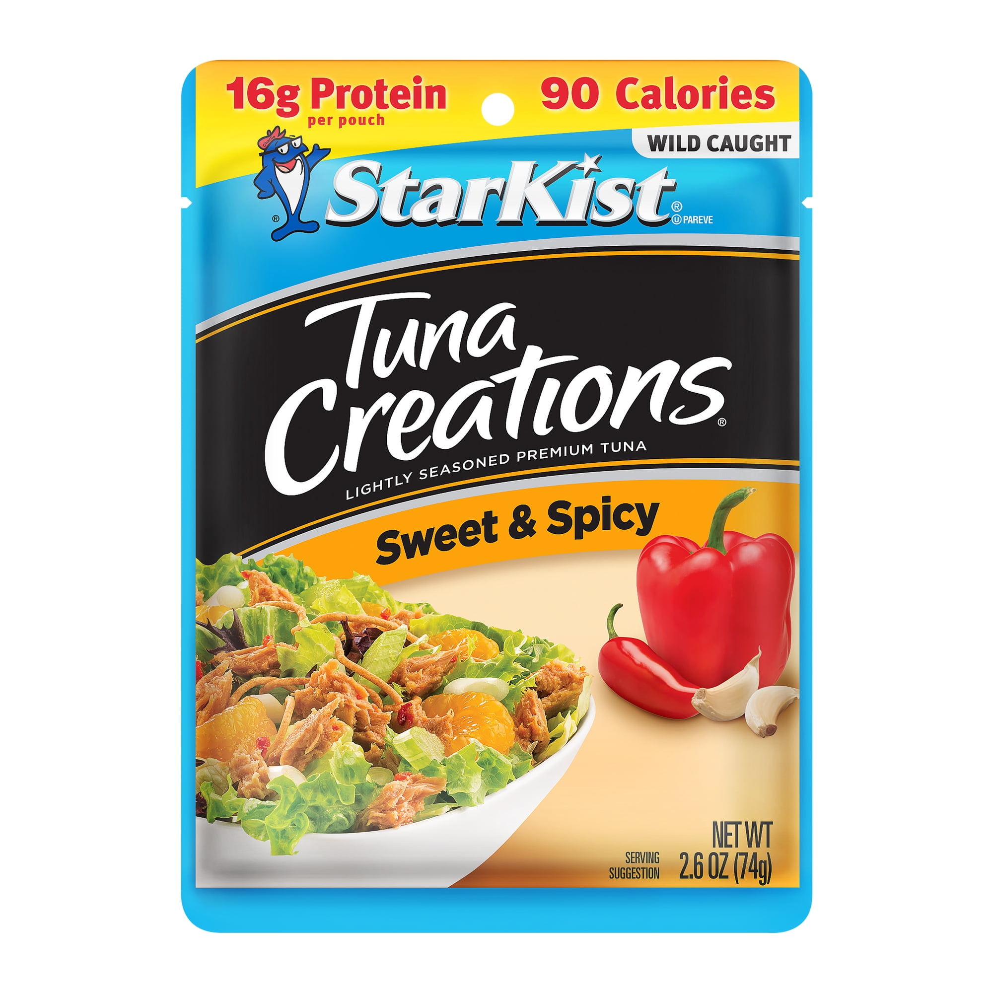 StarKist Tuna Creations, Sweet and Spicy, Wild Caught, 16g Protein, 2.6 oz Pouch