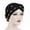 Black, variant on Tittly Winter Hats Beanie Women's Soft Monochrome Single Braid Hat Pin Muslim Baotou Hat Skull Caps Hats for Women Black One Size