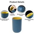 thumbnail image 4 of Bathroom Cups, Unbreakable Reusable Drinking Cups Set of 4 Colors Plastic Toothbrush Holder Tumbler 330ml Dishwasher Safe, 4 of 4
