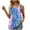 1-Blue, variant on Tank Tops for Women Plus Size Sleeveless Casual Collar Loose Top Dark Blue XXL
