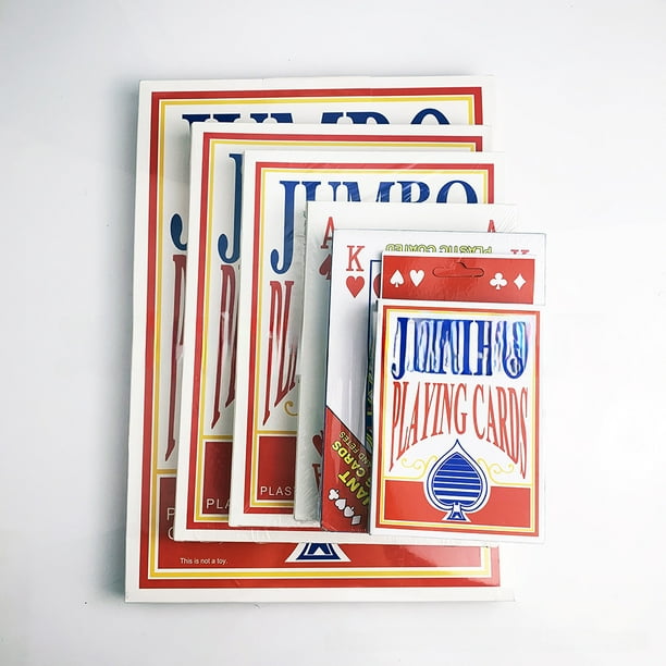 Cartas de póquer gigantes gigantes, divertidas, tamaño A4, súper grandes, creativas, 2 veces, 6 veces, 9 veces