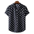 thumbnail image 2 of Viikei Mens T-shirts Under $10 Clearance Short Sleeve Shirts Hawaiian Beach Printed Button down Summer Tops, 2 of 9