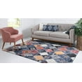 thumbnail image 3 of Rugs.com Morocco Collection Rug – 4' x 6' Blue High-Pile Rug Perfect For Living Rooms, Large Dining Rooms, Open Floorplans, 3 of 9