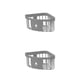 thumbnail image 1 of Cateissary Estante de almacenamiento de esquina PP Triangular autoadhesivo autodrenante organizador de cepillos sin taladro soporte interior para gris oscuro 2piezas, 1 of 6