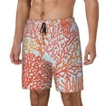 thumbnail image 2 of Gaeub Corals Mens Swim Trunks Stretch Beach Shorts Quick Dry for Men Swim Shorts Swimwear with Pockets- XX-Large, 2 of 9
